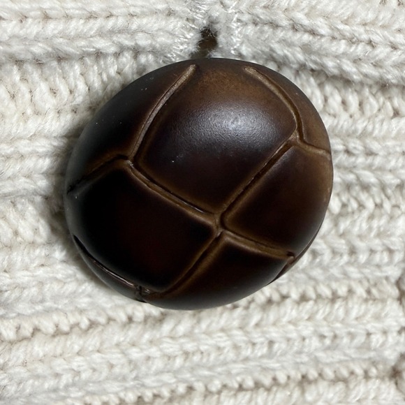 Roundtree Yorke Cream Cable Knit Cardigan Sweater Men's XL Classic Grandpa Retro - Picture 11 of 12